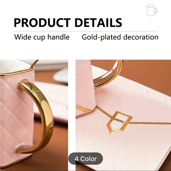 Bag-shaped Mug Ceramic Coffee Cup And Saucer 1 Set
Afternoon Tea Dessert - Picture 16 of 16